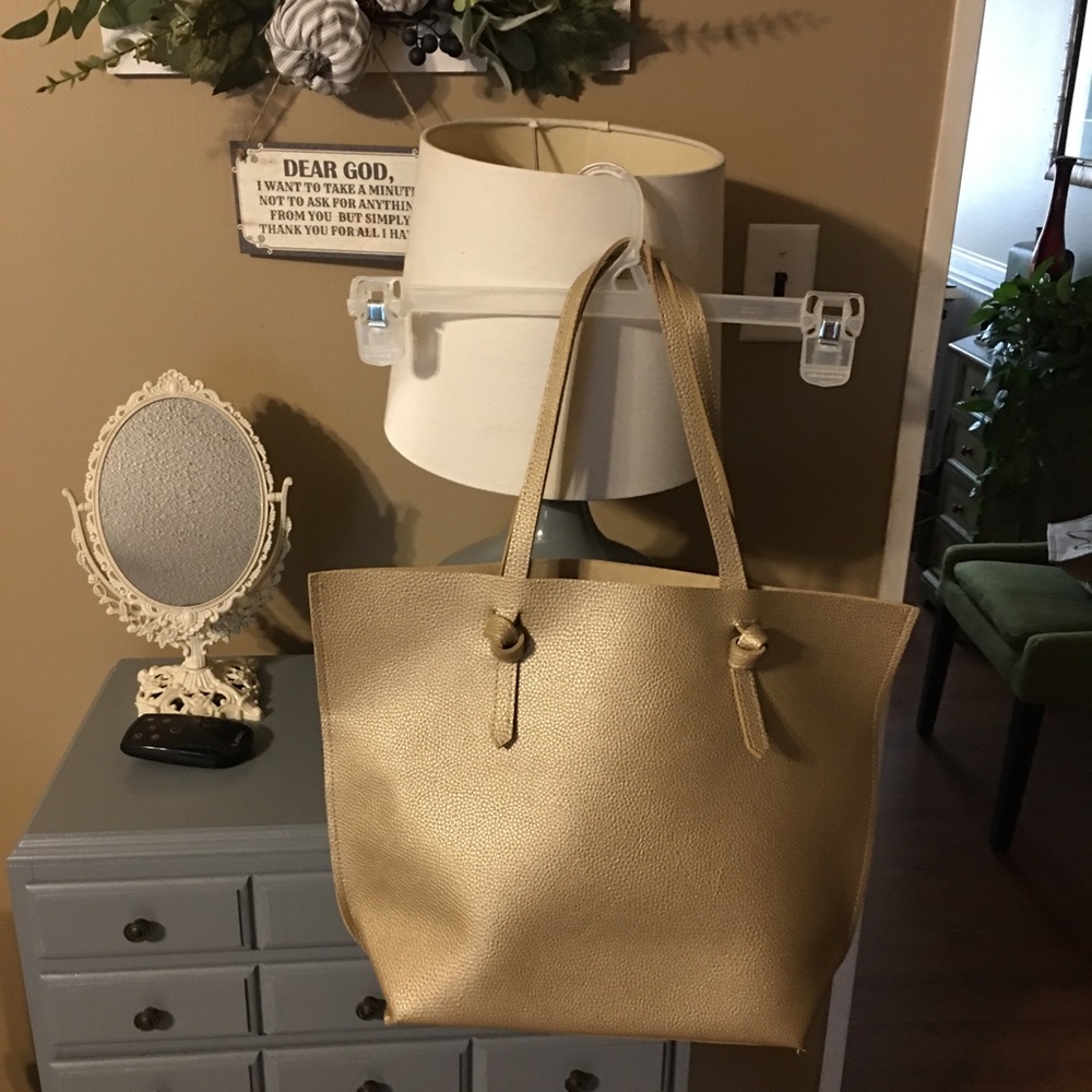 Macy Gold Large Tote bag.